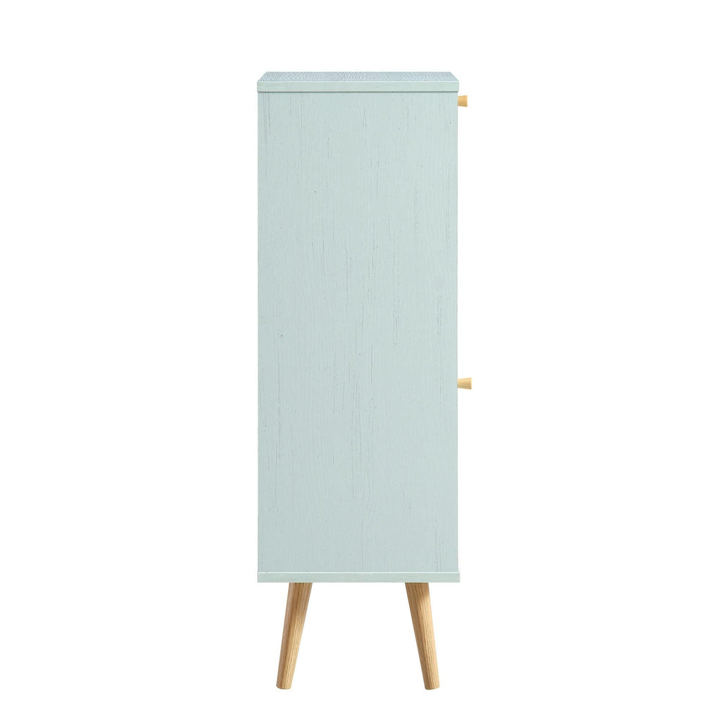 Frances Rattan Bathroom Cabinet – Mint