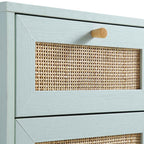 Frances Rattan Bathroom Cabinet – Mint