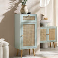 Frances Rattan Bathroom Cabinet – Mint