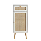 Frances Rattan Bathroom Cabinet – White