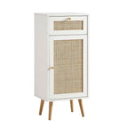 Frances Rattan Bathroom Cabinet – White