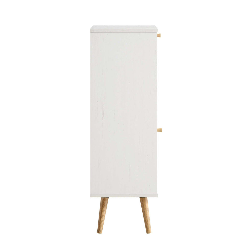 Frances Rattan Bathroom Cabinet – White