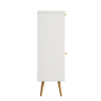 Frances Rattan Bathroom Cabinet – White
