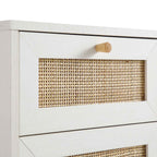 Frances Rattan Bathroom Cabinet – White