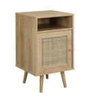 Frances Rattan Bedside Table – Natural