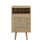 Frances Rattan Bedside Table – Natural
