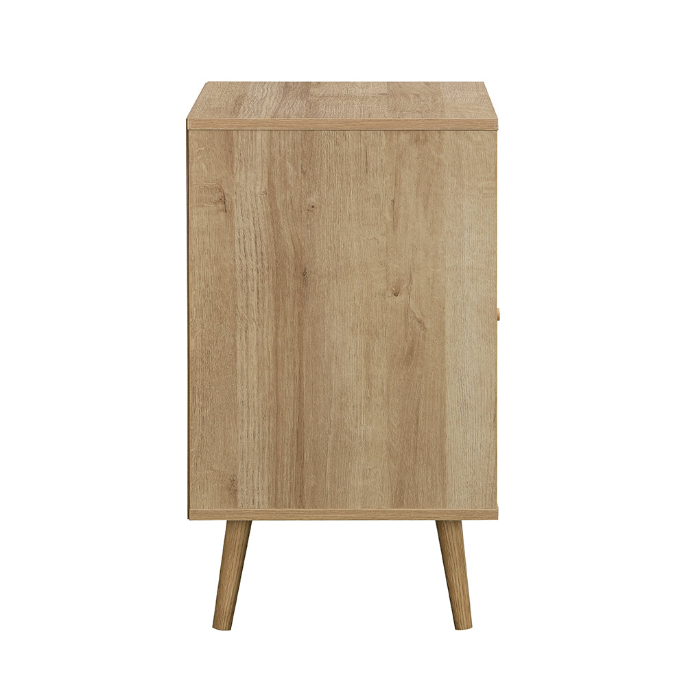 Frances Rattan Bedside Table – Natural