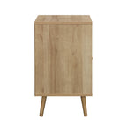 Frances Rattan Bedside Table – Natural