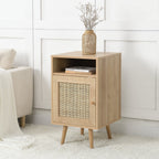 Frances Rattan Bedside Table – Natural
