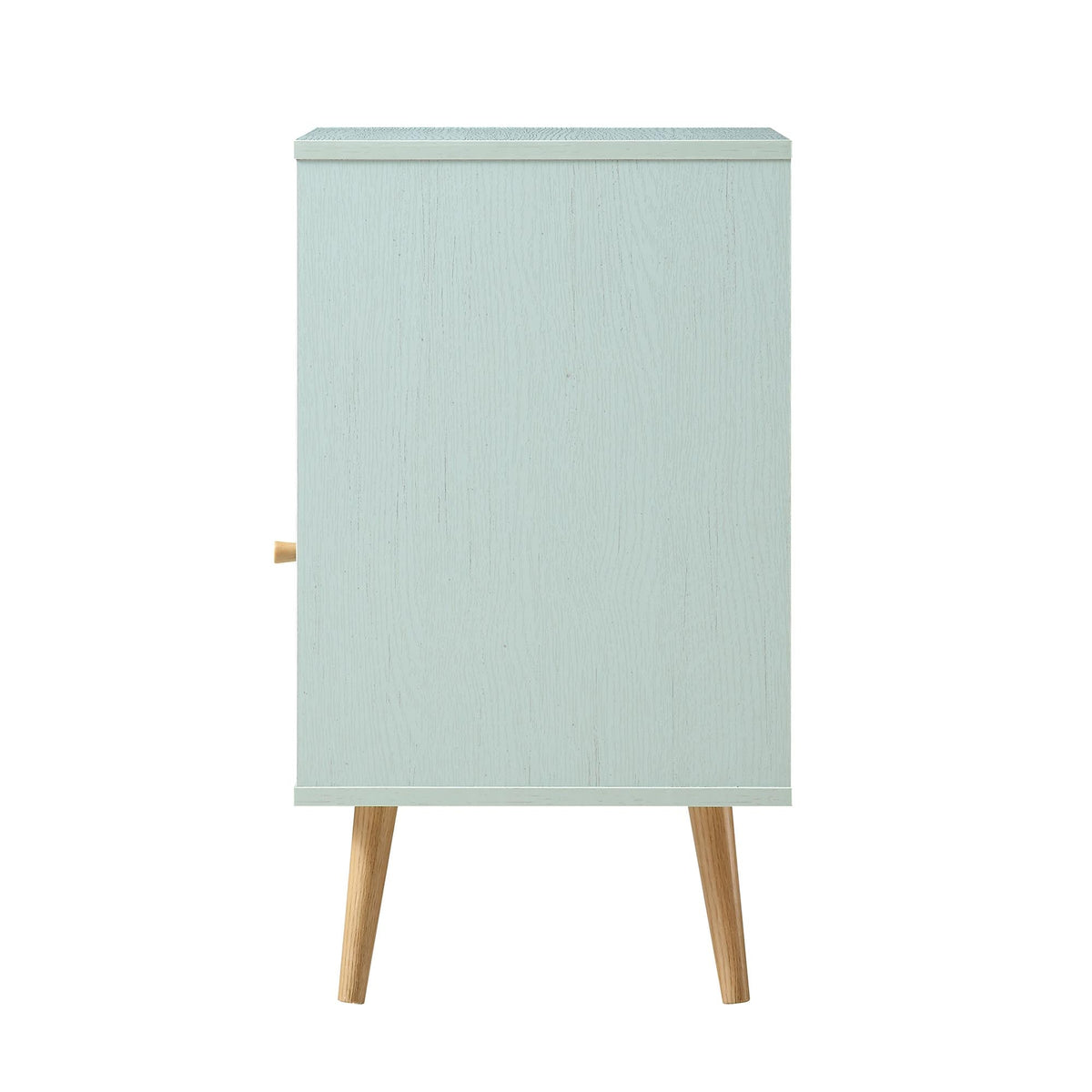 Frances Rattan Bedside Table – Mint