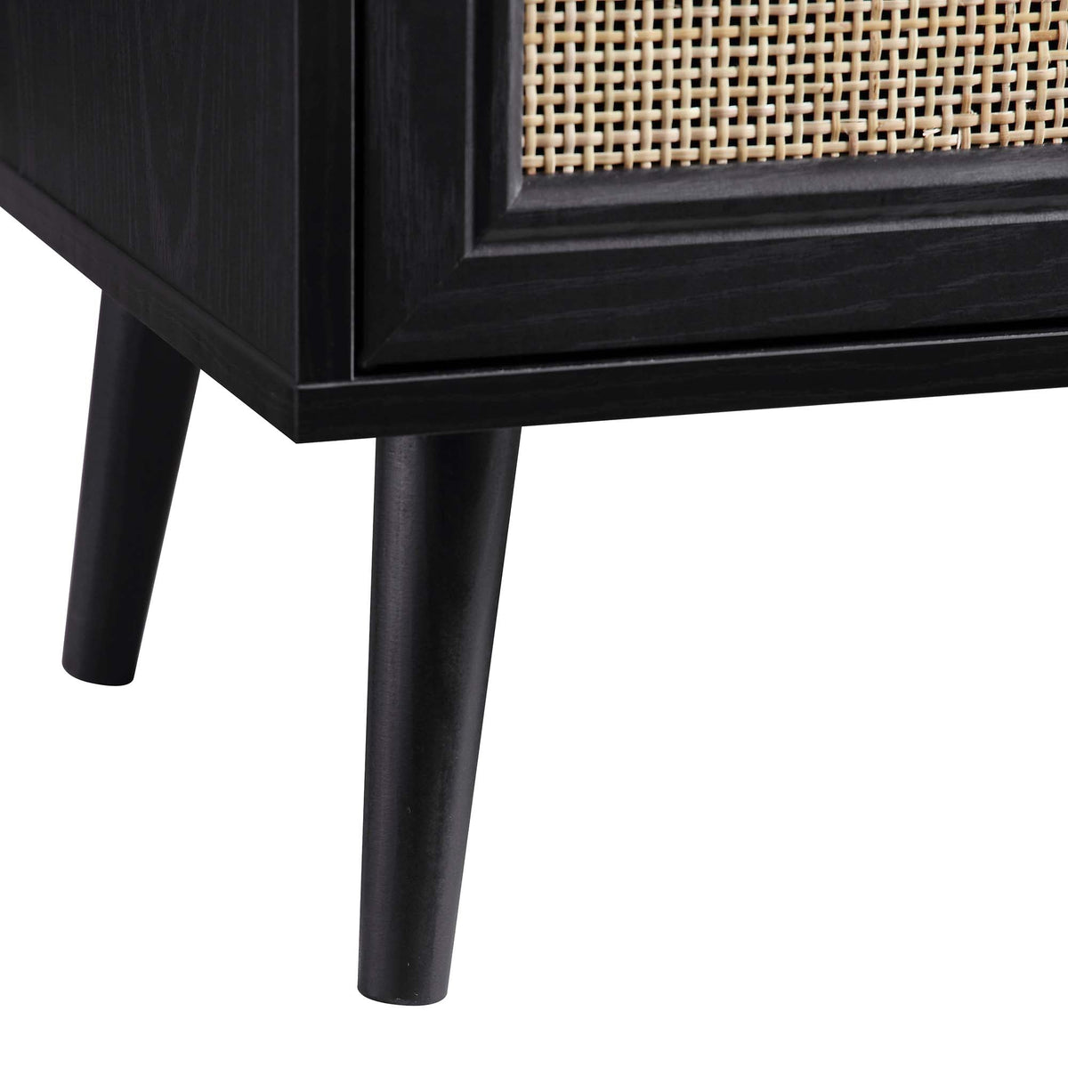 Frances Rattan 6 Drawer Dresser – Black