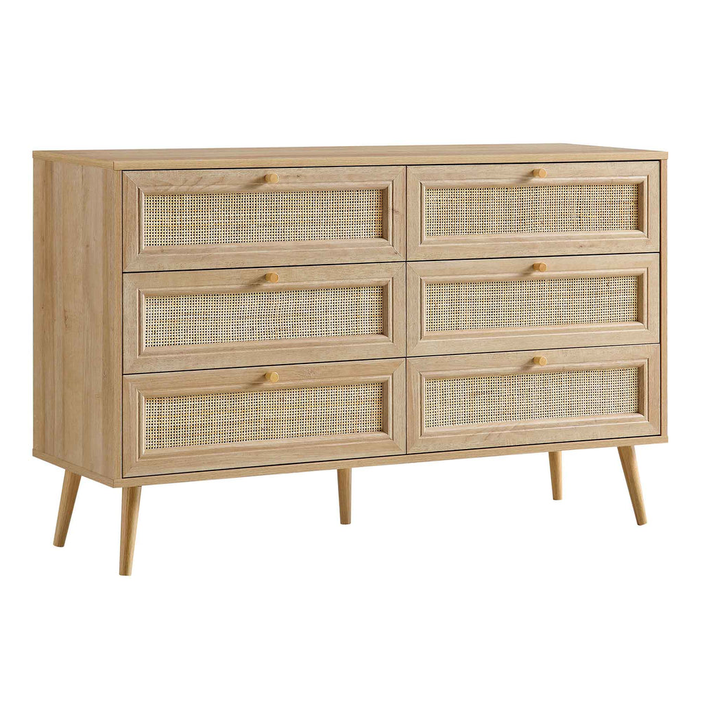Frances Rattan 6 Drawer Dresser