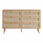 Frances Rattan 6 Drawer Dresser