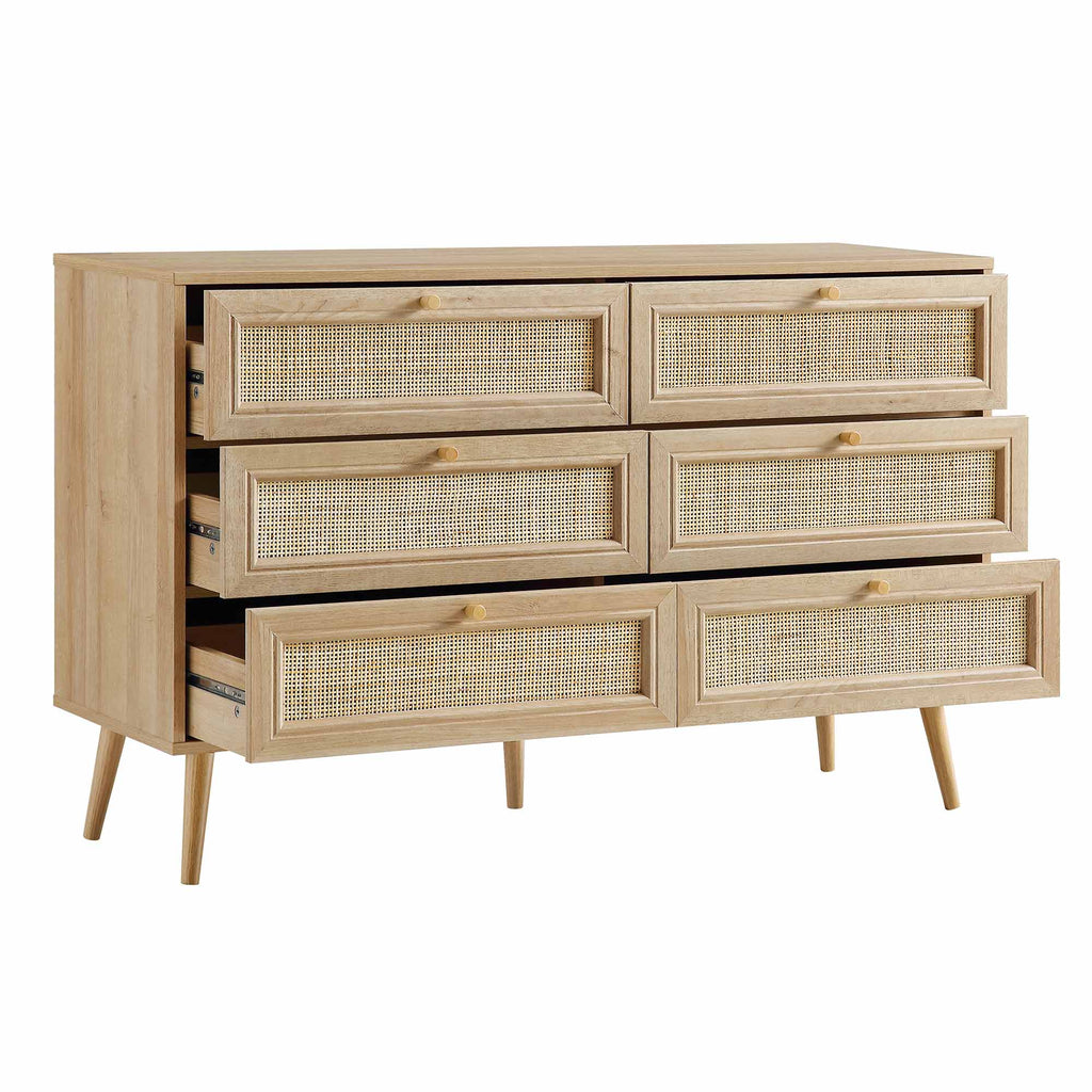 Frances Rattan 6 Drawer Dresser
