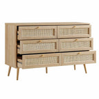 Frances Rattan 6 Drawer Dresser