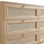 Frances Rattan 6 Drawer Dresser