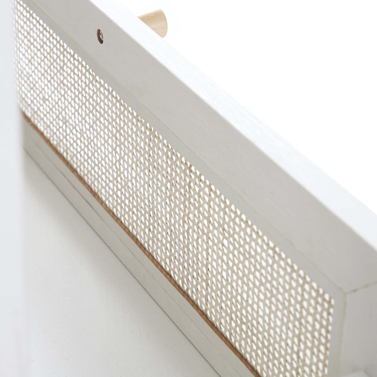 Frances Rattan 6 Drawer Dresser – White