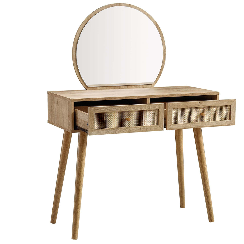 Frances Rattan Vanity Table