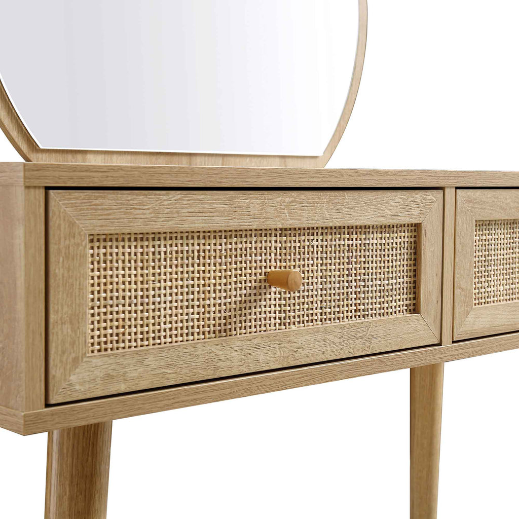 Frances Rattan Vanity Table