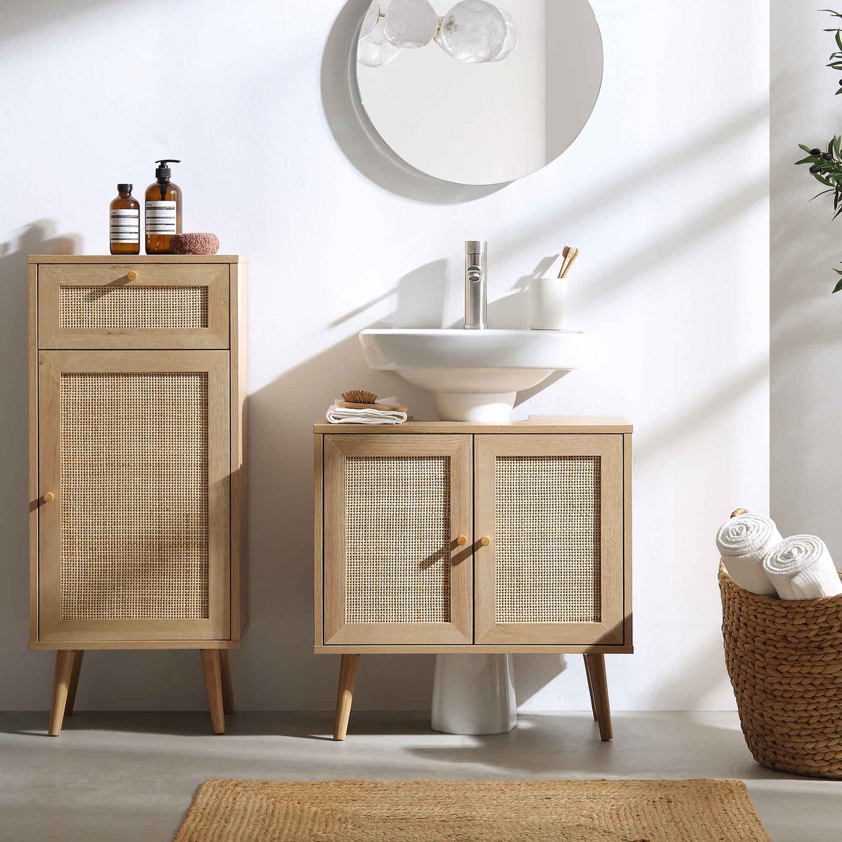 Frances Rattan Bathroom Vanity