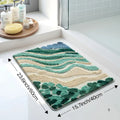 Ocean Wave Bath Mat