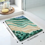 Ocean Wave Bath Mat