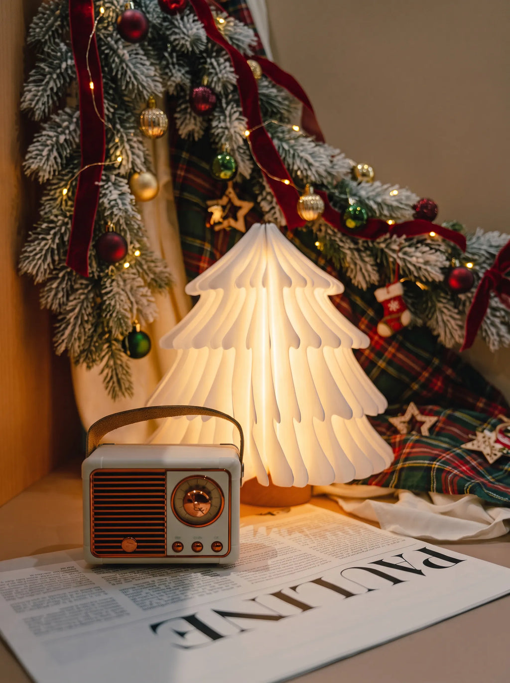 Foldable Paper Tree Lamp