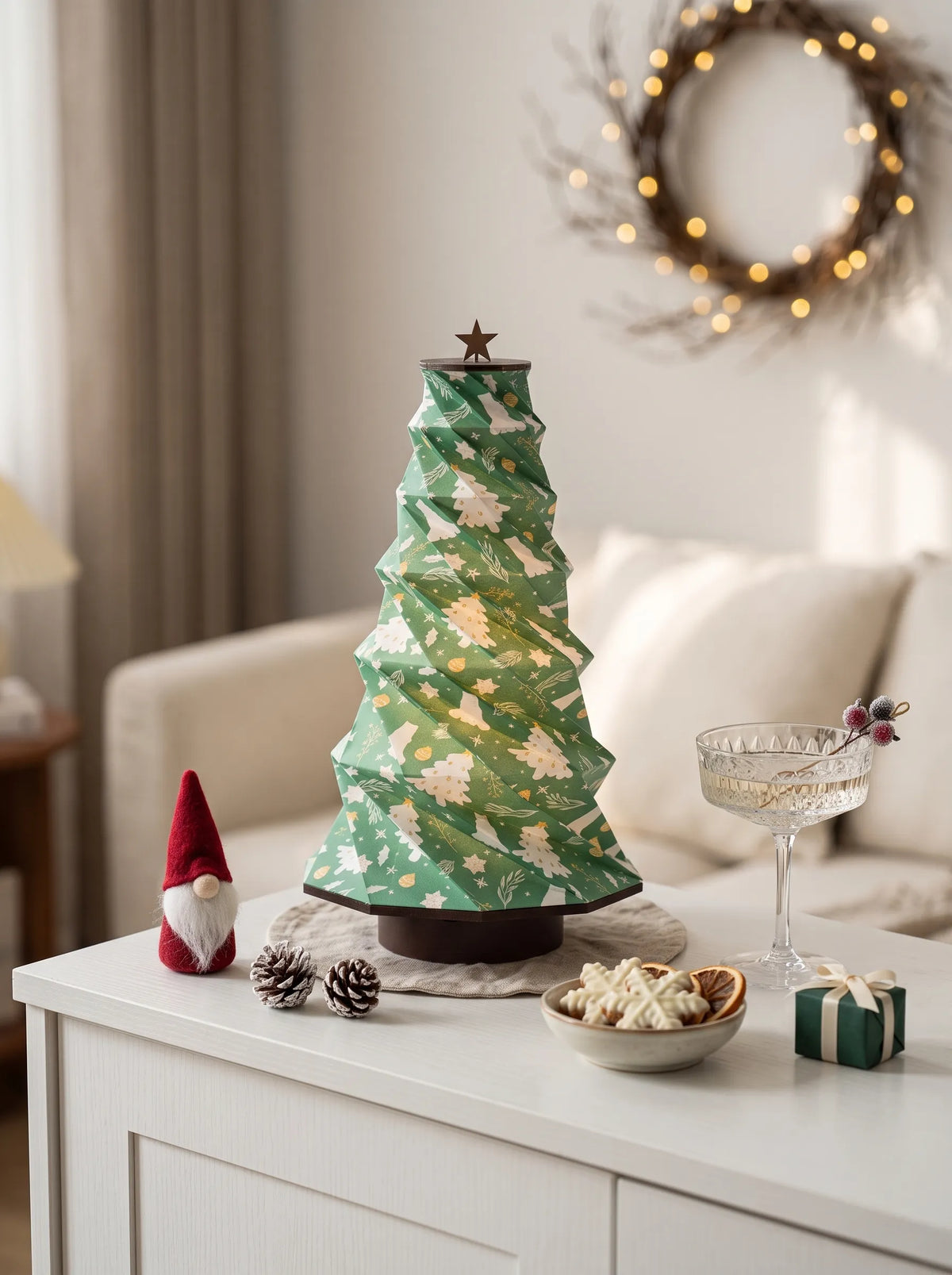 Foldable Paper Tree Lamp