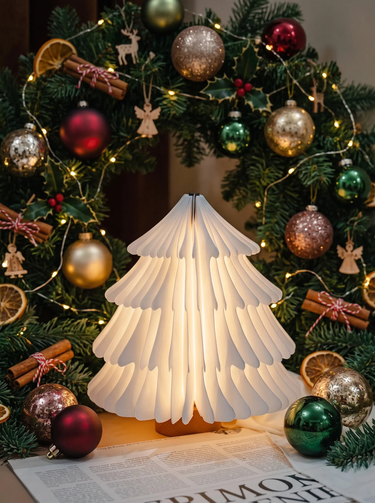 Foldable Paper Tree Lamp