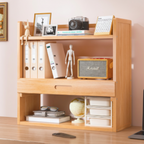 Scandinavian Bamboo Storage Bookshelf