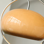 Caramel Dome Chrome Pendant Lamp