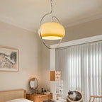 Caramel Dome Chrome Pendant Lamp