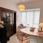 Caramel Dome Chrome Pendant Lamp