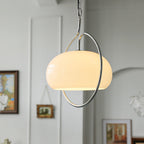 Caramel Dome Chrome Pendant Lamp