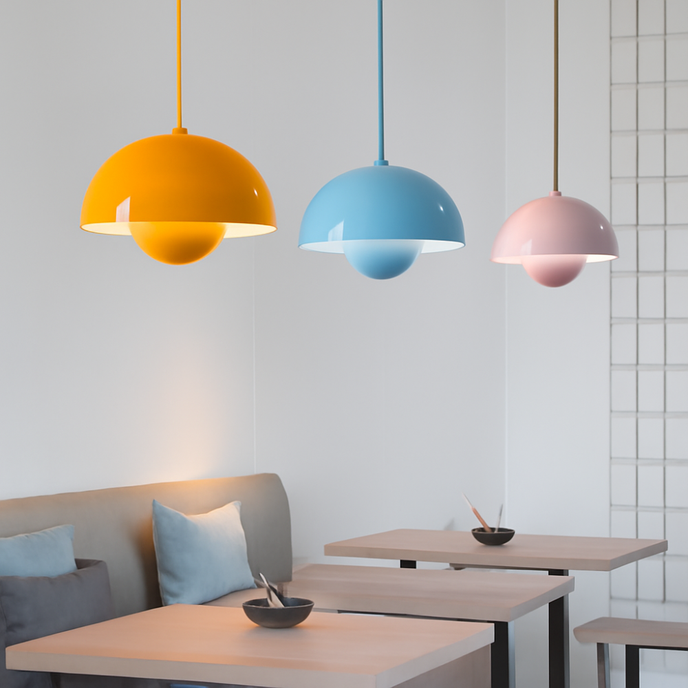 Scandinavian Semi-Circle Pendant Light