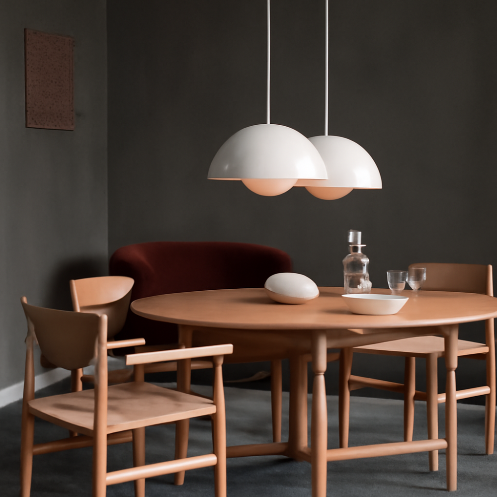 Scandinavian Semi-Circle Pendant Light