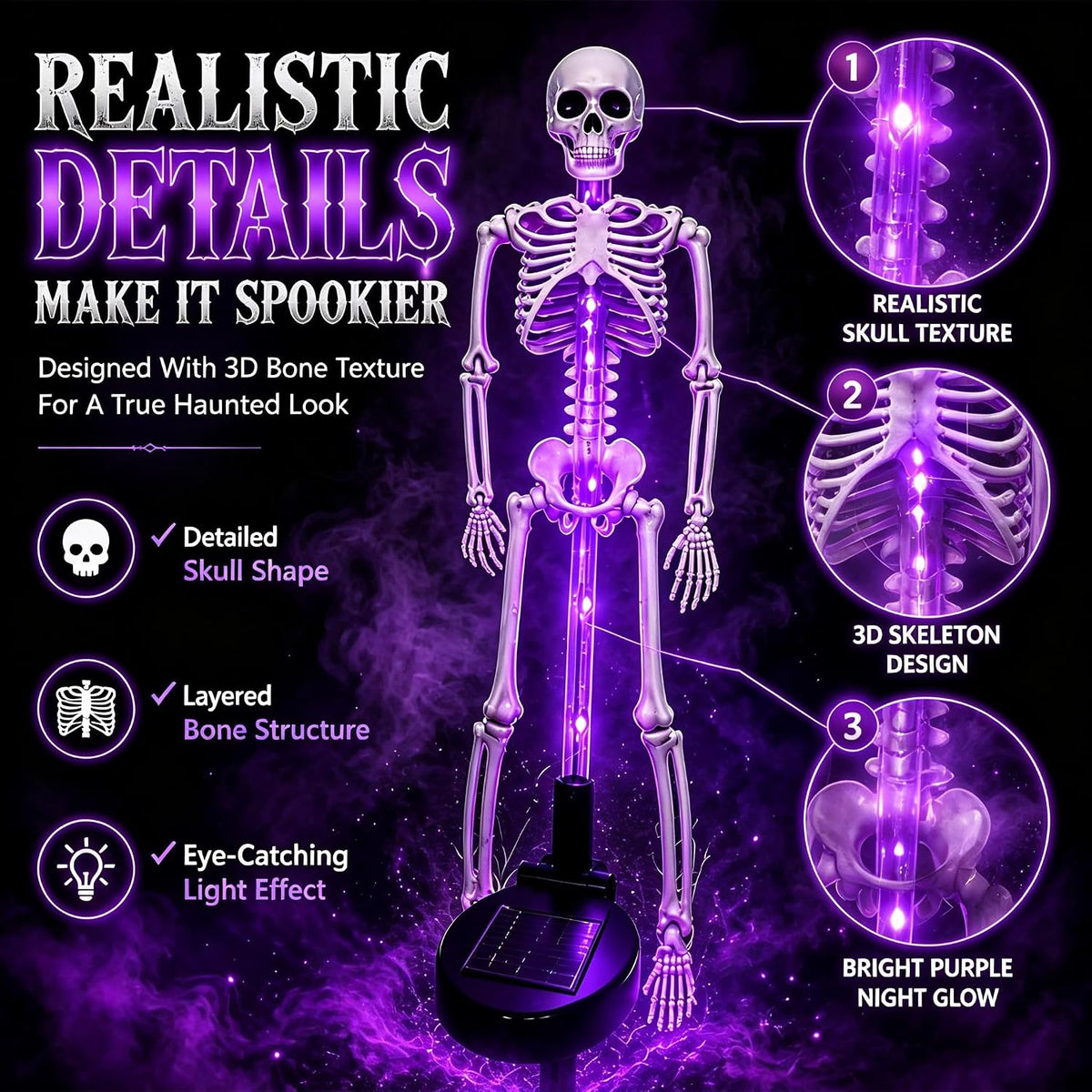Solar LED Skeleton Stake Lights