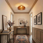 Hasos Ribbed Glass Ceiling Light