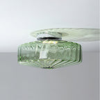 Hasos Ribbed Glass Ceiling Light