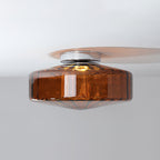 Hasos Ribbed Glass Ceiling Light