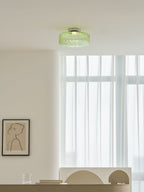Hasos Ribbed Glass Ceiling Light