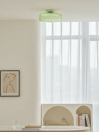 Hasos Ribbed Glass Ceiling Light