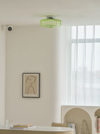 Hasos Ribbed Glass Ceiling Light