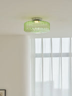 Hasos Ribbed Glass Ceiling Light