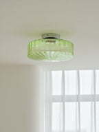 Hasos Ribbed Glass Ceiling Light