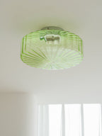 Hasos Ribbed Glass Ceiling Light