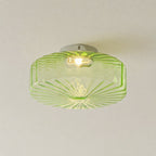 Hasos Ribbed Glass Ceiling Light