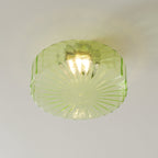 Hasos Ribbed Glass Ceiling Light