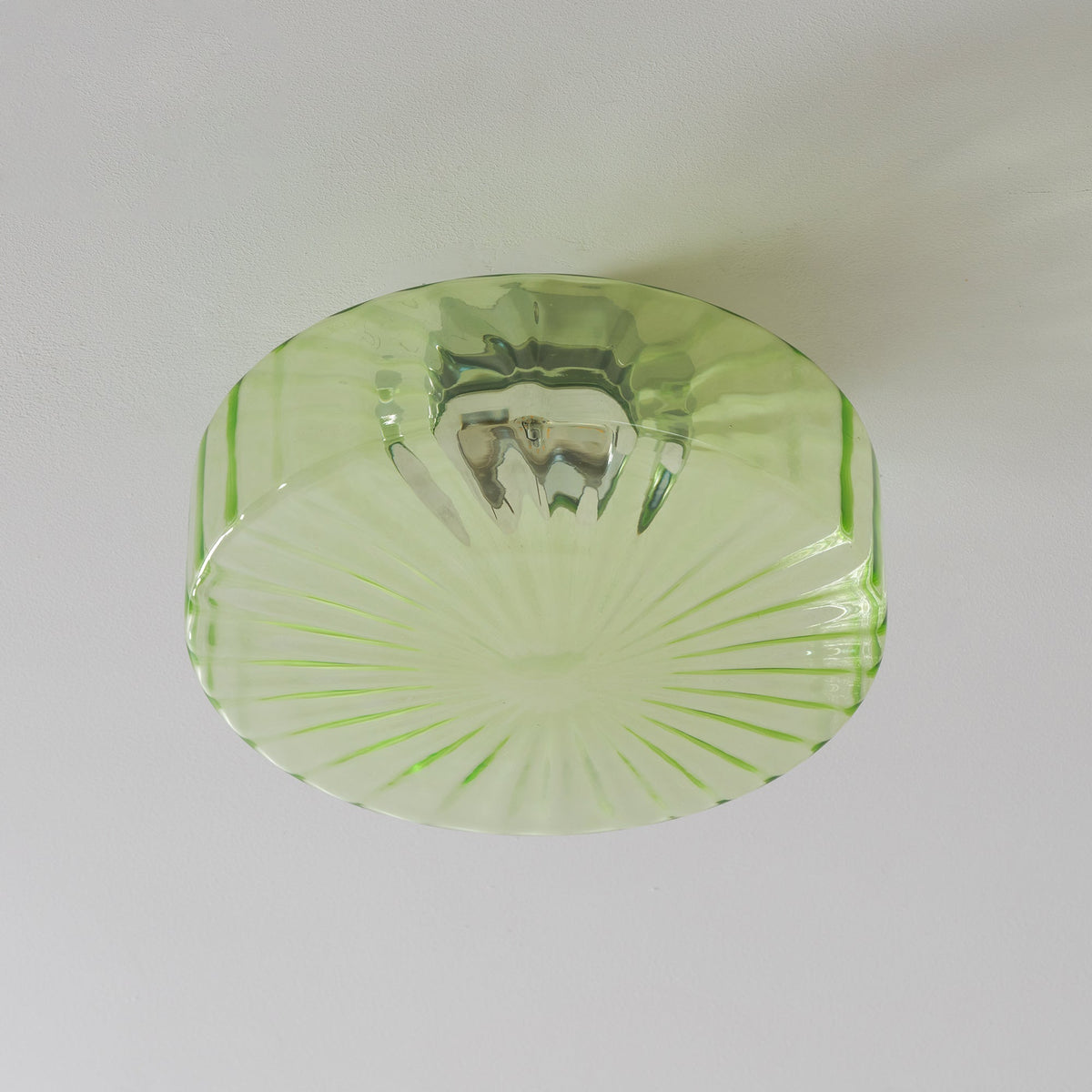 Hasos Ribbed Glass Ceiling Light