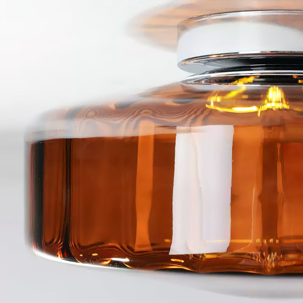 Hasos Ribbed Glass Ceiling Light